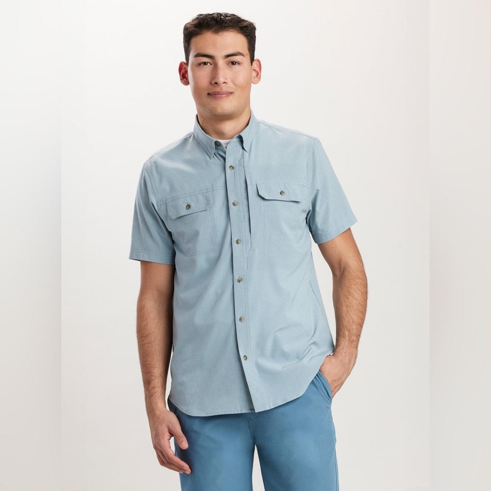 UB Tech Mesh Button-Up Shirt